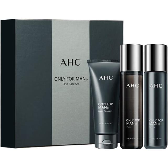 AHC 爱和纯 男士平衡舒缓清爽护肤品套装礼盒(水+乳+洗面奶)