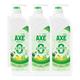 AXE 洗洁精果蔬餐具清洗剂 鸭屎香1.01kg*3瓶