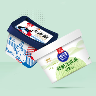 光明 优倍鲜奶冰淇淋 90g*3盒 龙井大红袍原味