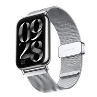 小米手环8Pro智能运动手环腕带 小米手环8 Pro 配件 小米手环8 Pro表带 小米手环8Pro 米兰尼斯腕带 亮银色