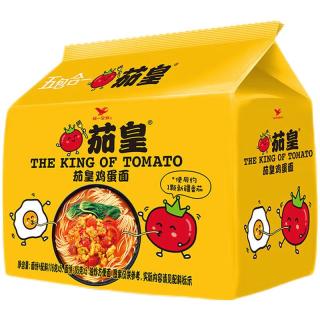 Uni-President 统一 茄皇 方便面组合装 2口味 1.21kg（番茄鸡蛋面116g*5袋+番茄牛肉面126g*5袋）