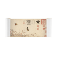艺术家的礼物 ARTGIFT 简装版传世绘画名作复刻手卷 赵昌《写生蛱蝶图》 便携款 18X111cm