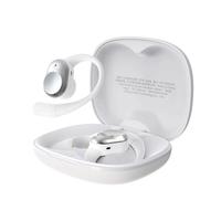 爱国者（aigo）蓝牙耳机挂耳式 骨传导概念 IPX4防水ENC通话降噪开放式不入耳运动跑步耳机 SA08 白色 【ENC降噪】IPX4防水 白色