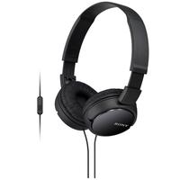 索尼 MDR-ZX110AP 耳罩式头戴式有线耳机 黑色