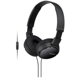 索尼 MDR-ZX110AP 头戴式耳机有线带麦克电脑立体声舒适佩戴