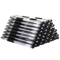 deli 得力 33140 拔帽中性笔 黑色 0.5mm 60支装