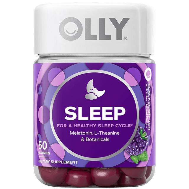OLLY 褪黑素 睡眠自由罐 黑莓薄荷味 50粒