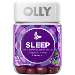 OLLY 褪黑素 睡眠自由罐 黑莓薄荷味 50粒