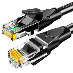 山泽 WD6020 六类CAT6 圆线千兆网线 2m 黑色
