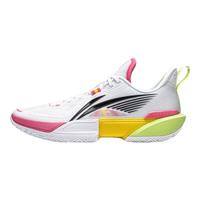 李宁 LI-NING轻速2丨篮球鞋男2024轻便透气耐磨止滑抗扭运动专业篮球鞋子 标准白/黑色-2 39.5