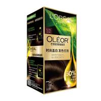 巴黎欧莱雅 L'OREAL PARIS欧莱雅雾感冷茶色臻萃染发剂植萃精华油遮盖白发植物染发膏5.73云杉冷茶 5.73 云杉冷茶 162g  号冷茶色