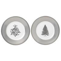 WEDGWOOD 冬日圣诞系列 冬日圣诞 餐盘 20cm 2件套