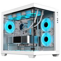 影驰 GALAX 沐光PLUS 海景房电脑机箱 白色