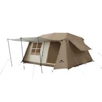 NatureHike挪客户外屋脊13自动速开帐篷钛黑胶两室两厅双层户外露营防雨过夜防晒 钛黑胶/4-6人/两室两厅