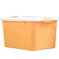 Citylong 禧天龙 收纳箱 无轮钢化款 55L*1个 秋叶黄