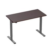 Loctek 乐歌 E2S 电动升降电脑桌 银灰+胡桃木色 1.2m 圆角款