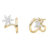 HEFANG Jewelry 何方珠宝 Snowflake晓雪雪花系列 HFI145241 鎏光碎雪925银耳钉