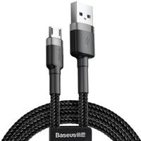 BASEUS 倍思 卡福乐系列 Micro-B 2.4A 数据线 编织 3m 灰黑色