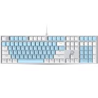 Dareu 达尔优 机械师合金版 108键 有线机械键盘 白蓝色 达尔优茶轴 单光