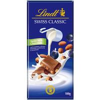 Lindt 瑞士莲 提子扁桃仁巧克力 100g*6块 排装
