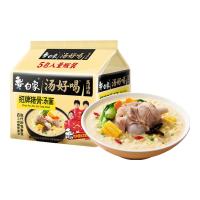 白象 方便面 汤好喝招牌猪骨汤面110g*5包 泡面 五连包夜宵速食
