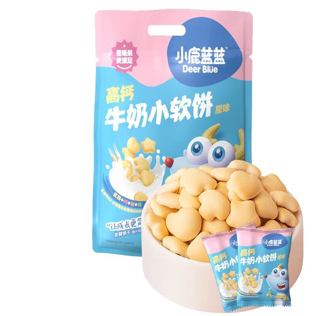 小鹿蓝蓝 高钙牛奶小软饼33包