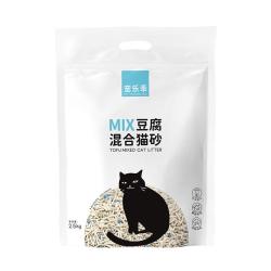宠乐乖 豆腐混合猫砂 多重除臭高效结团无尘吸水可冲厕所 2.5kg