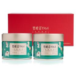 竹叶青 1964绿茶 特级明前茶 双罐装礼盒 100g 50g*2 峨眉山 鲜爽回甘