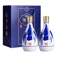 汾酒【酒厂直供】42度青花25汾酒475mL*2盒 清香型白酒