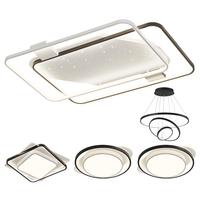  Lighting 雷士 NVC  星雨系列 北欧吸顶灯+方卧灯+餐吊灯+圆卧灯*2 遥控款