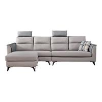 QuanU 全友 102567A 北欧布艺沙发 左3+右3 浅灰色
