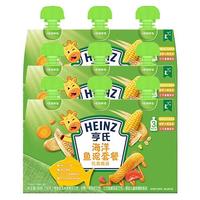 Heinz亨氏佐餐泥72g婴幼儿宝宝辅食鱼泥肉泥蔬菜泥儿童辅食拌饭米粉面条 海洋鱼泥 72g 9袋