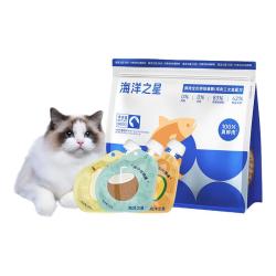 海洋之星 鸡肉三文鱼鲜肉低温烘焙营养增肥猫粮500g