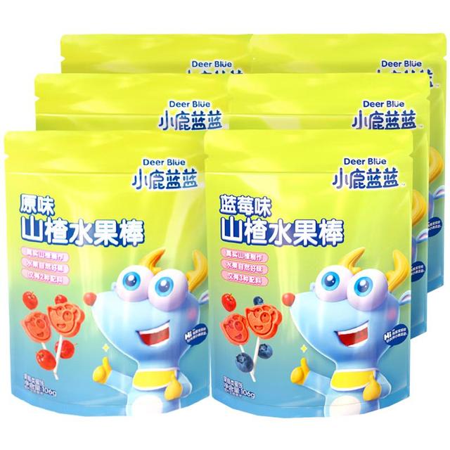小鹿蓝蓝 _山楂棒棒糖   原味5袋 原味3袋+蓝莓味3袋