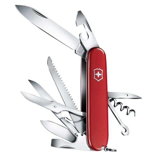 移动端、京东百亿补贴：维氏 HUNTSMAN 1.3713 都市猎人瑞士军刀 红色
