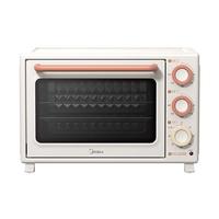 美的 Midea小滋味系列35L家用大容量多功能电烤箱 独立控温/机械操控/内置炉灯/多功能烘焙PT3508