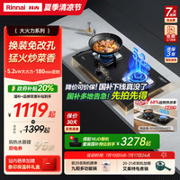 林内 大火力燃气灶灶具家用嵌入式天然气猛火定时2E07/08MT