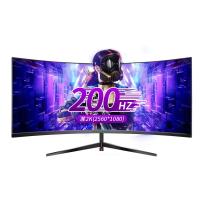 泰坦军团 30英寸200Hz曲面带鱼屏显示器准2K电竞游戏1MS高刷液晶屏幕壁挂21:9智能分屏 30英寸200Hz