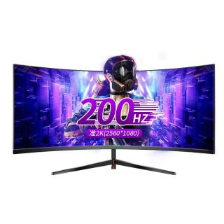 泰坦军团 30英寸200Hz曲面带鱼屏显示器准2K电竞游戏1MS高刷液晶屏幕壁挂21:9智能分屏 30英寸200Hz