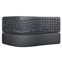 logitech 罗技 ERGO K860 108键 2.4G蓝牙无线薄膜键盘 黑色