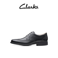 Clarks 男士春夏德比鞋新郎鞋英伦商务绅士正装舒适透气Whiddon Plain 深棕褐色261529198 41.5(uk7.5)