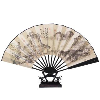 王星记 丝绸绢扇 桃花庵 10寸
