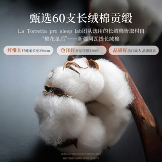 La Torretta60支抗菌A类纯棉被套单件 100%全棉单人被罩 奶芋色+浅香槟 230cm*200cm 奶芋色+浅香槟【全棉抗菌】 60支