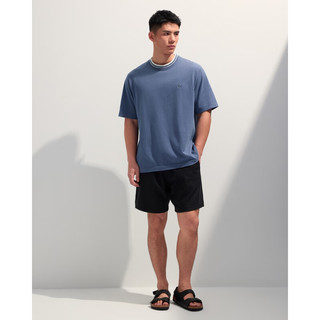 ABERCROMBIE & FITCH【重磅圆领】男装25夏季经典小麋鹿美式短袖T恤KI124-5181 复古蓝 M (180/100A)
