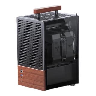 乔思伯 3mm铝合金外壳 ITX机箱  黑色