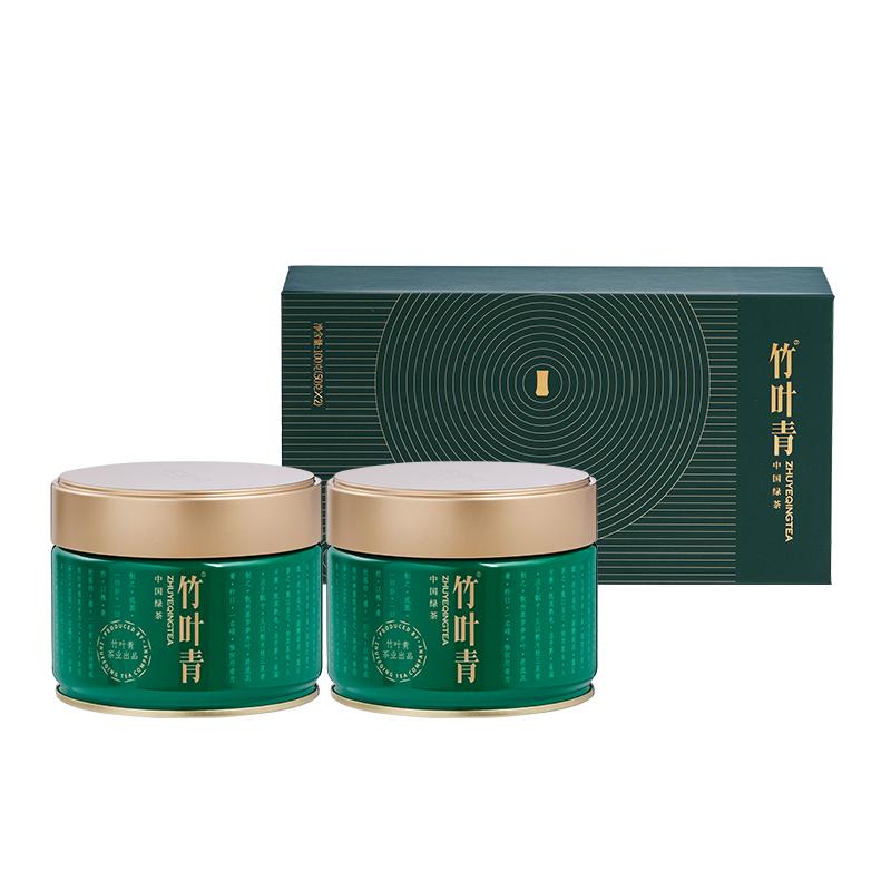 竹叶青茶叶2025年新茶特级绿茶峨眉高山明前茶双罐礼盒100g