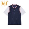 361° 男子V领篮球服速干夏运动短袖男士透气T恤