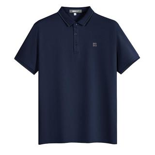 Hodo红豆 桑蚕丝珠地棉 Polo衫 男 短袖