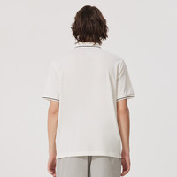 卡宾男装LOGO印花polo衫短袖24夏上衣A22421 米白12 S (165) 46