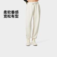 李宁 LI-NING卫裤女士系列长裤春秋款宽松束脚针织运动裤